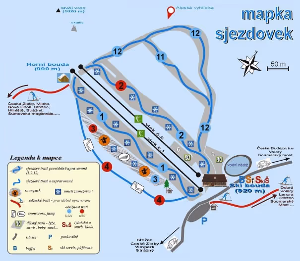 České Žleby ski resort