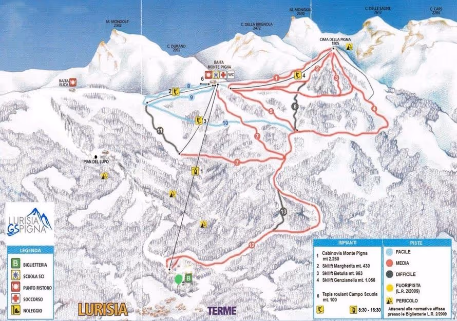 Lurisia Monte Pigna ski resort
