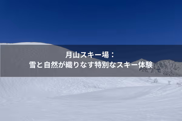 月山スキー場, Mount Gassan Ski Resort ski resort