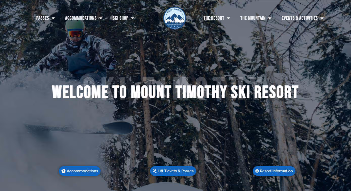 Mount Timothy ski resort