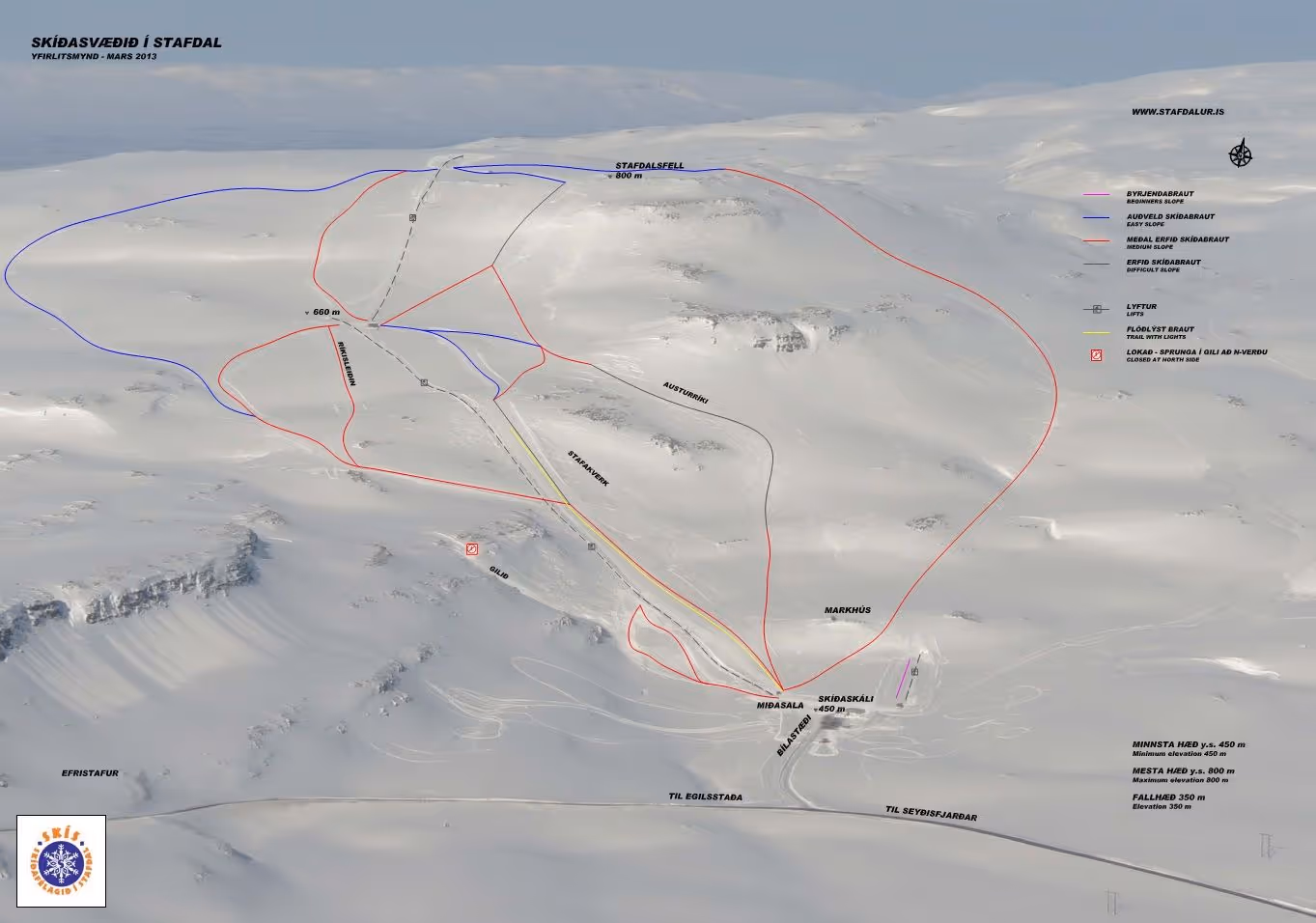 Stafdalur ski resort